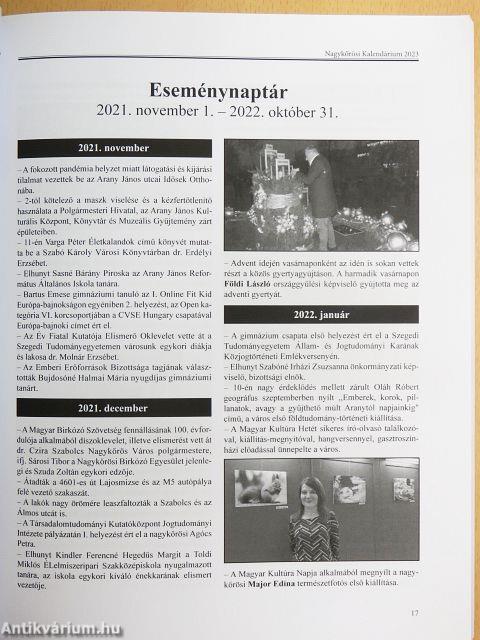 Nagykőrösi kalendárium 2023