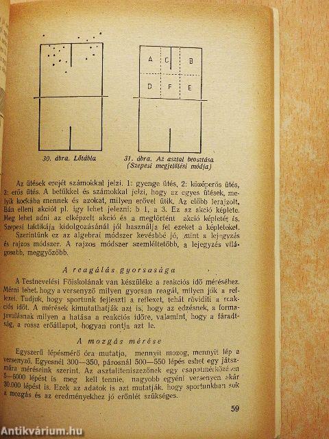 A korszerű asztalitenisz
