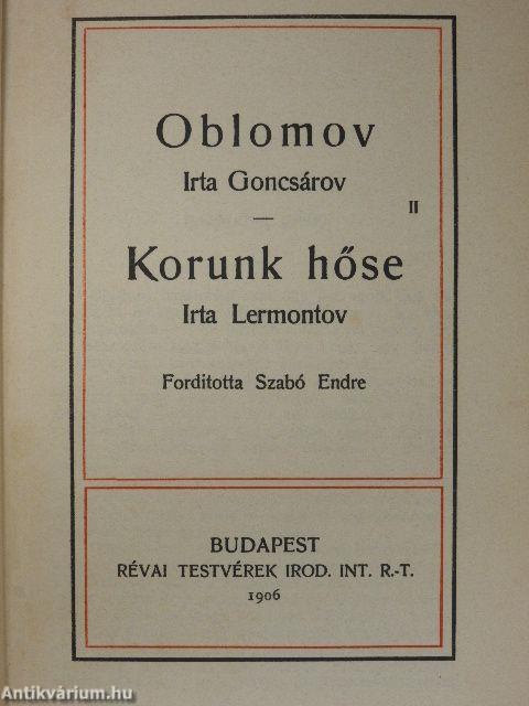 Oblomov I-II./Korunk hőse