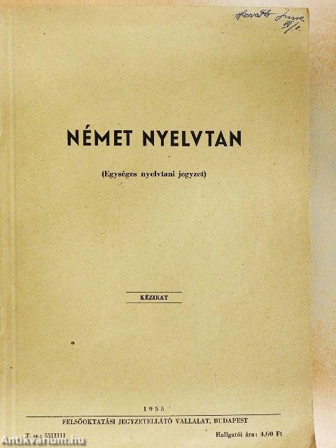 Német nyelvtan