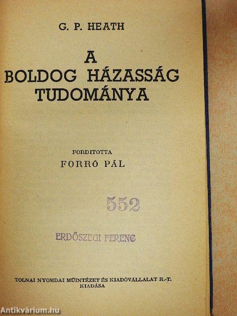 A boldog házasság tudománya