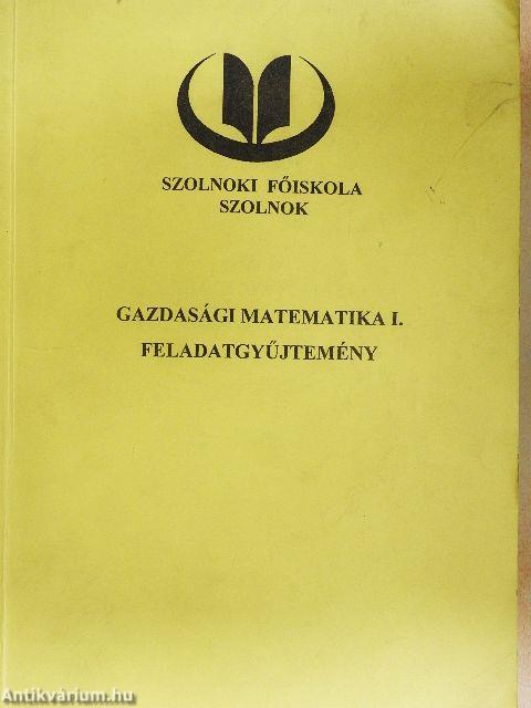 Gazdasági matematika I.