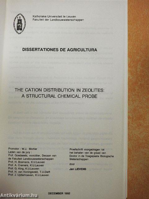 The Cation Distribution in Zeolites: A Structural Chemical Probe