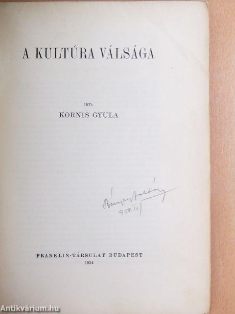 A kultúra válsága