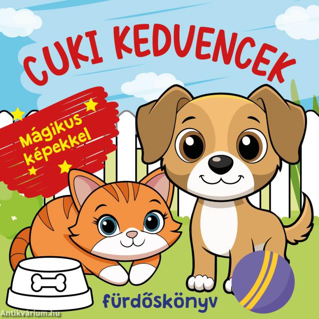 Cuki kedvencek fürdőskönyv - színváltós, mágikus képekkel
