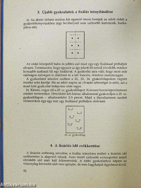 Gyorsolvasás, hatékony olvasás