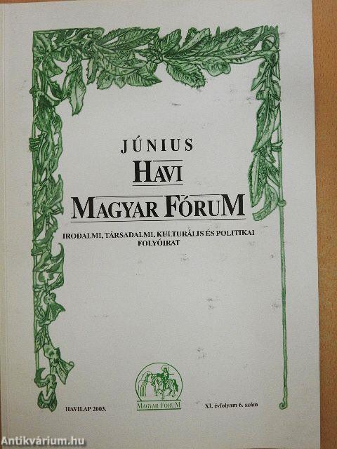Havi Magyar Fórum 2003. június