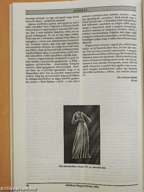 Havi Magyar Fórum 1996. október