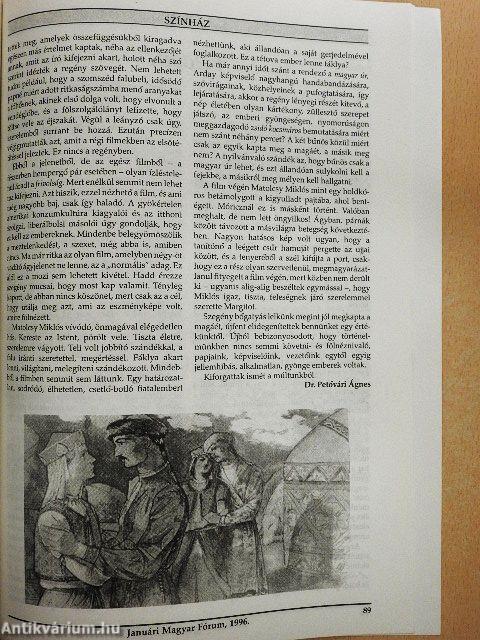 Havi Magyar Fórum 1996. január