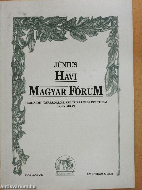 Havi Magyar Fórum 2007. június