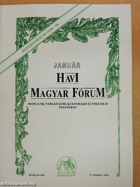 Havi Magyar Fórum 1997. január