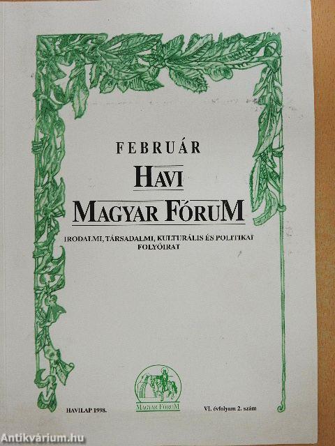 Havi Magyar Fórum 1998. február 
