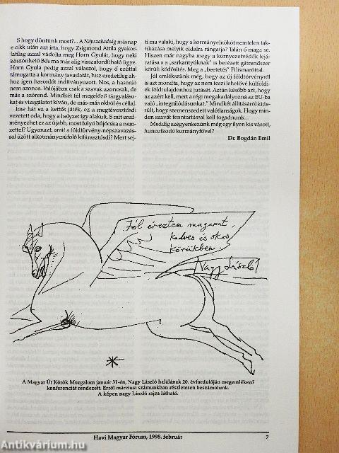 Havi Magyar Fórum 1998. február 