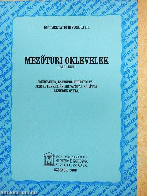 Mezőtúri oklevelek