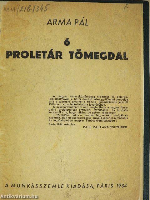 6 proletár tömegdal