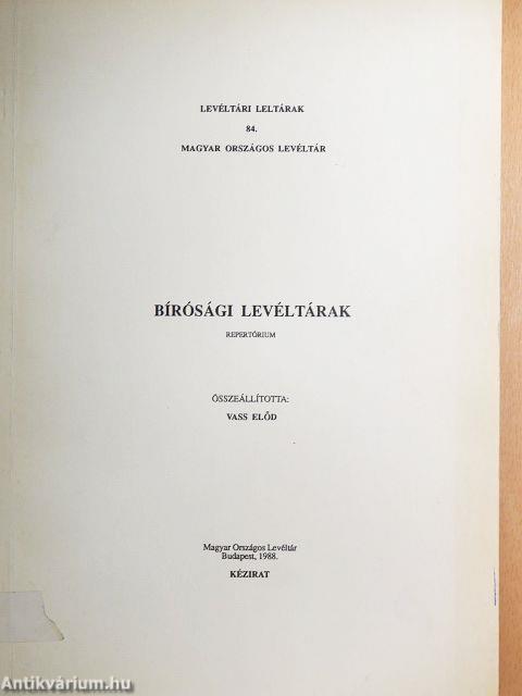 Bírósági Levéltárak