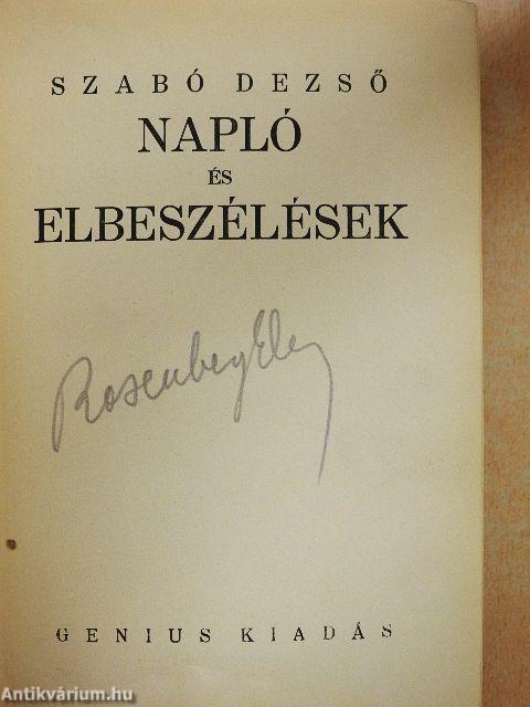 Napló és elbeszélések 