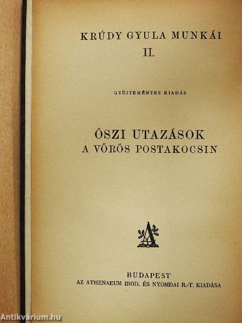 Őszi utazások a vörös postakocsin