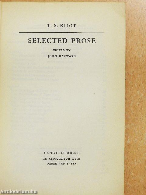Selected Prose