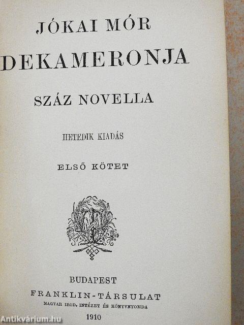Jókai Mór dekameronja I-VI.