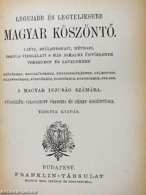 Legujabb és legteljesebb Magyar Köszöntő