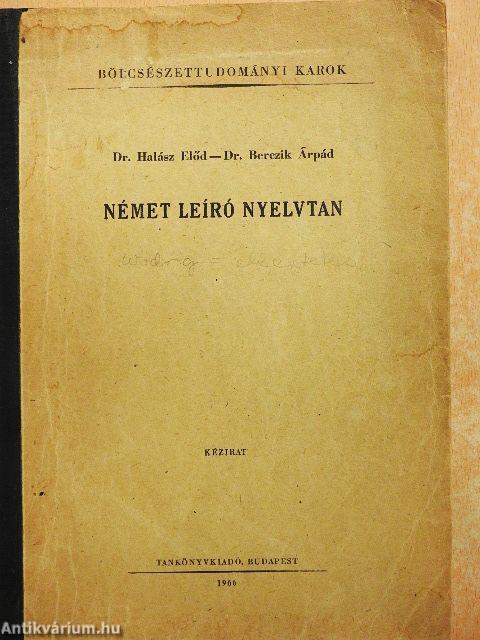 Német leíró nyelvtan