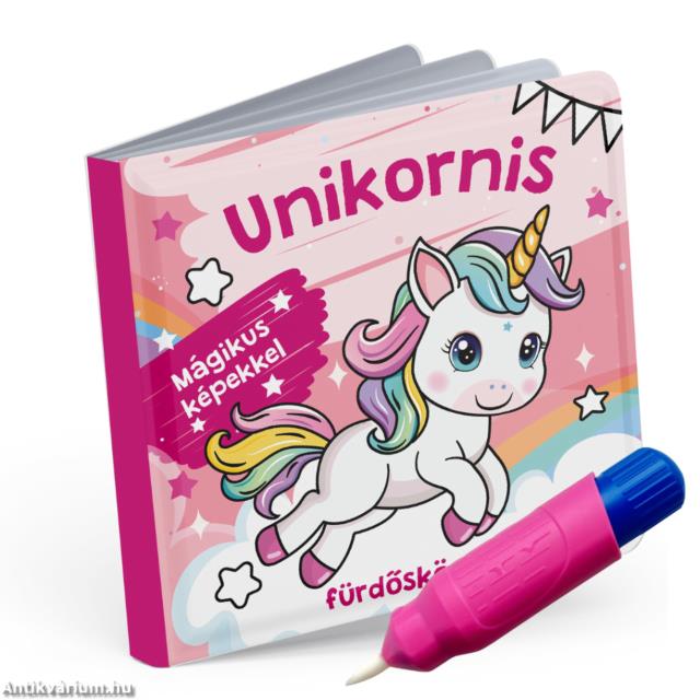 Unikornis fürdőskönyv - színváltós, mágikus képekkel