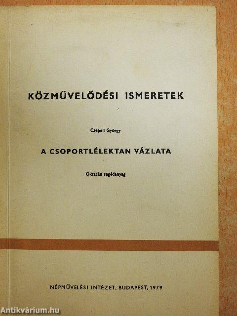 A csoportlélektan vázlata