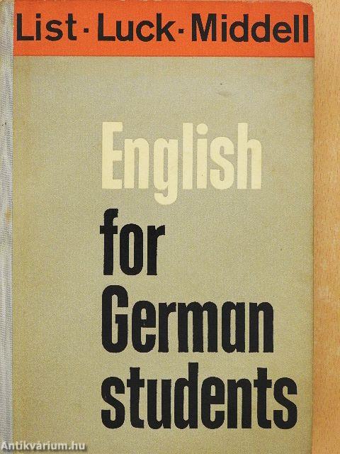 English for German Students