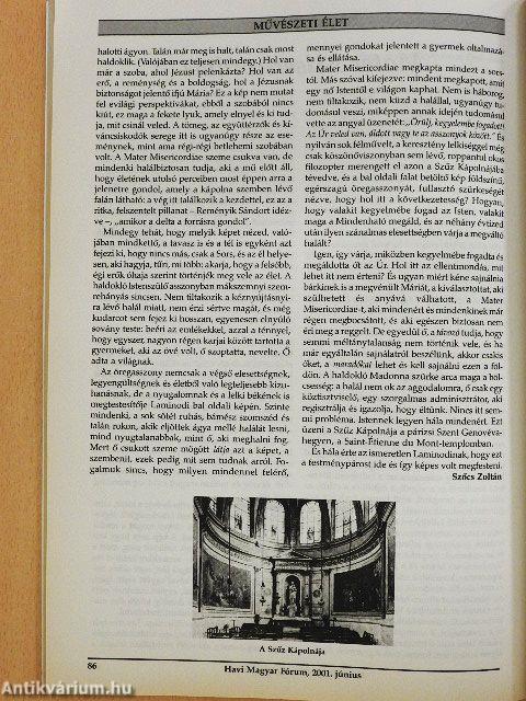 Havi Magyar Fórum 2001. június