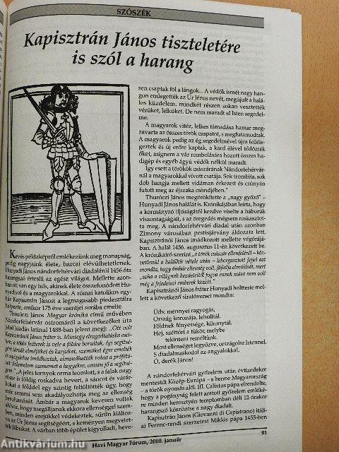 Havi Magyar Fórum 2000. január