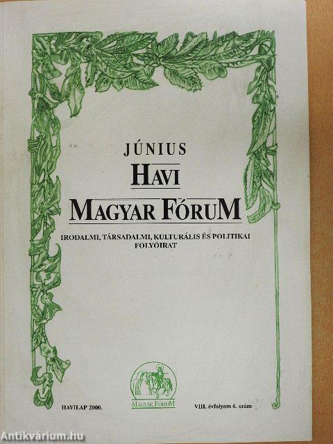 Havi Magyar Fórum 2000. június
