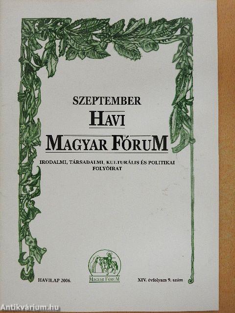 Havi Magyar Fórum 2006. szeptember