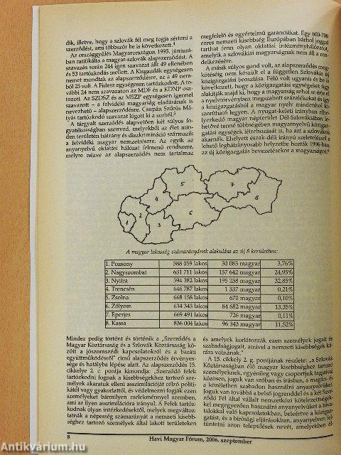 Havi Magyar Fórum 2006. szeptember