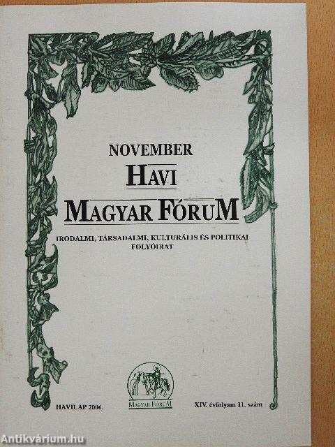 Havi Magyar Fórum 2006. november
