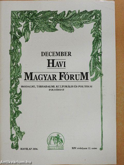 Havi Magyar Fórum 2006. december
