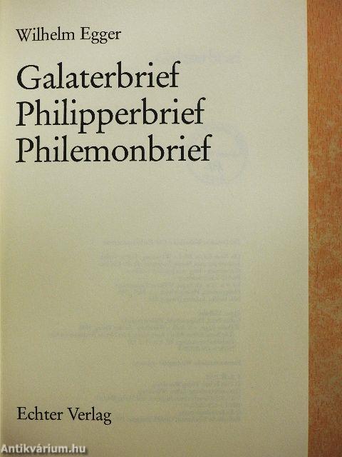 Galaterbrief/Philipperbrief/Philemonbrief