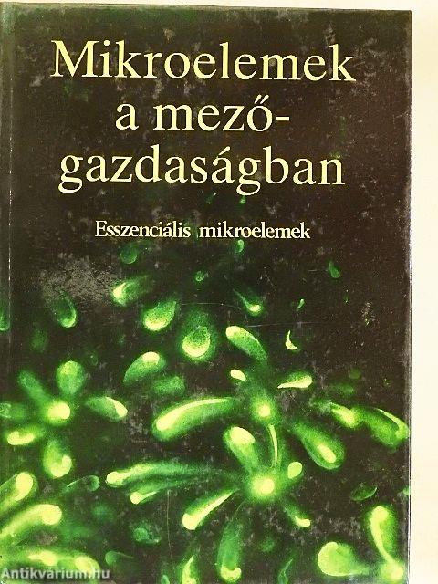Mikroelemek a mezőgazdaságban I.