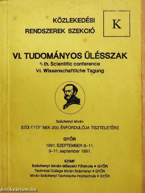 VI. Tudományos Ülésszak