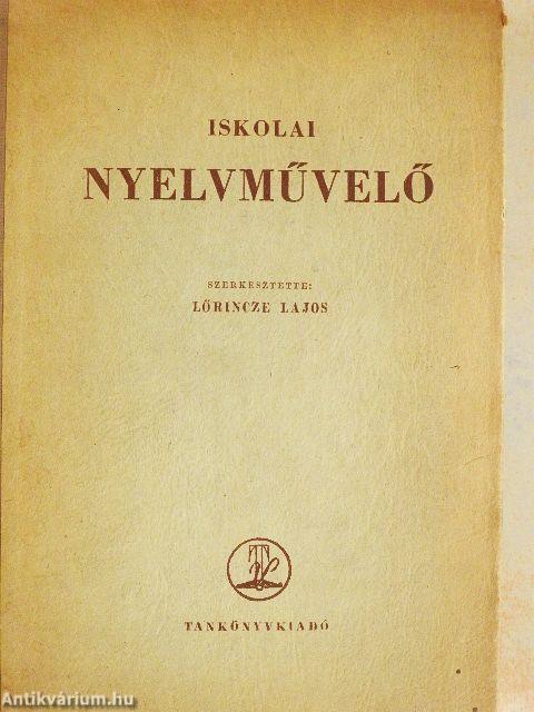 Iskolai nyelvművelő