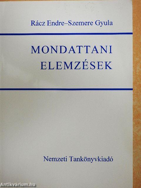 Mondattani elemzések