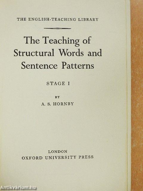 The Teaching of Structural Words and Sentence Patterns 1.