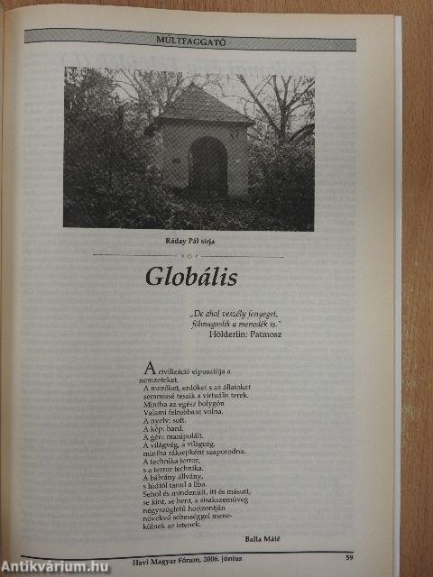 Havi Magyar Fórum 2006. június