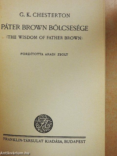 Páter Brown bölcsesége