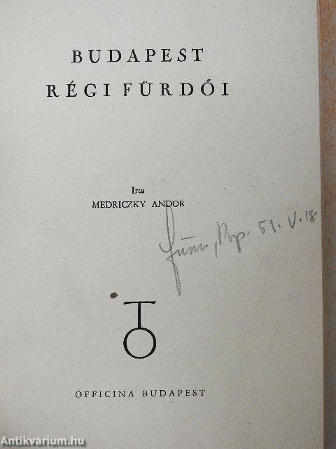 Budapest régi fürdői