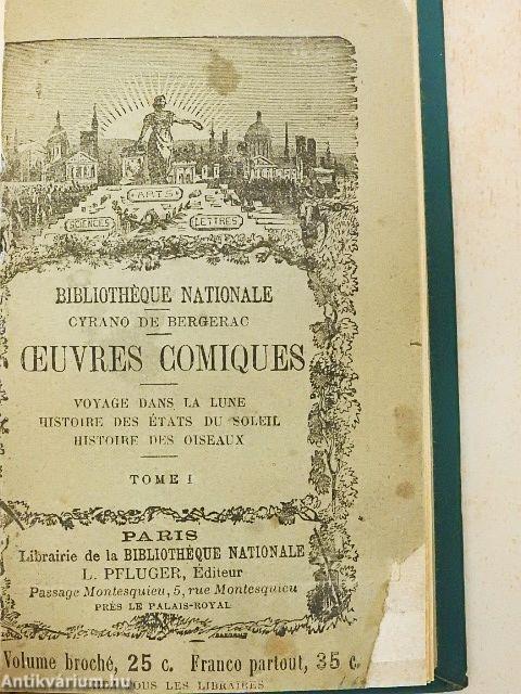 Oeuvres comiques I.