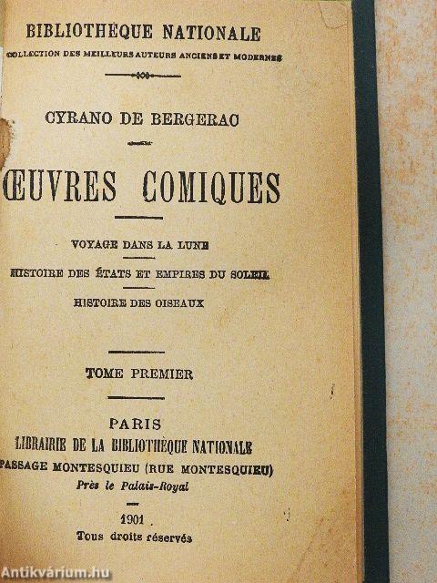 Oeuvres comiques I.