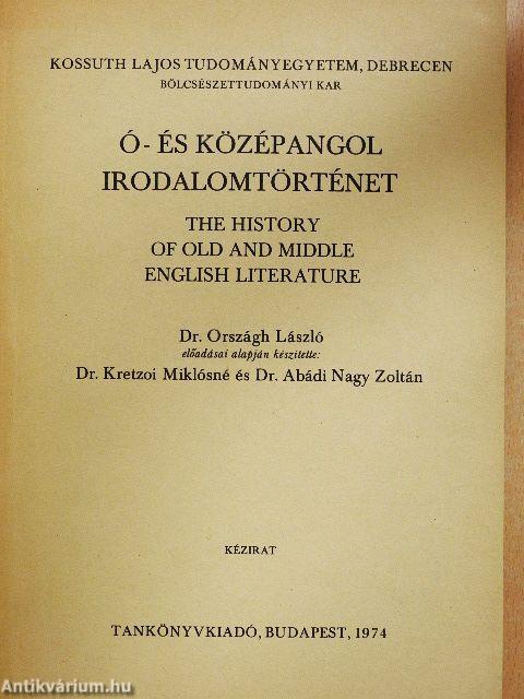Ó- és középangol irodalomtörténet