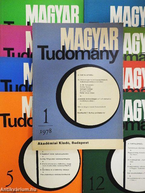 Magyar Tudomány 1978. (nem teljes évfolyam)