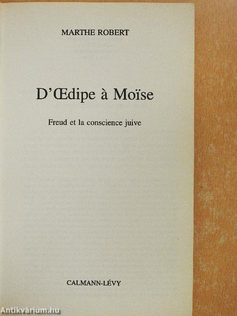 D'Oedipe á Moise